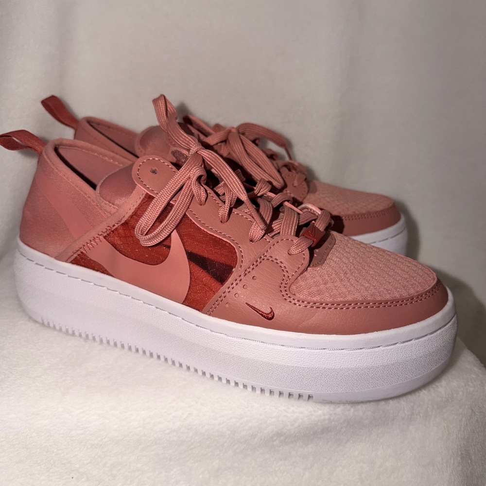 Women's Pink Platform Sneakers - Nike